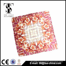 Factory wholesale hight quality print chinese silk scarf pure silk scarf